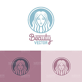 時尚線性圖標設計矢量素材