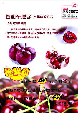 樱桃易拉宝图片