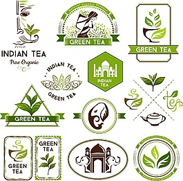 清新綠茶圖標