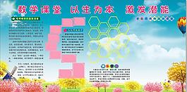 學(xué)校宣傳欄背景