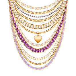 精美鉆石戒指珠寶矢量素材