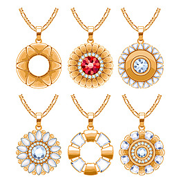 精美鉆石戒指珠寶矢量素材