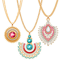 精美鉆石戒指珠寶矢量素材