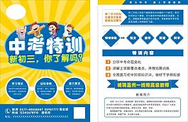 中考特訓單頁