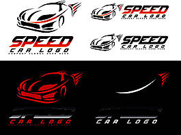 時尚汽車LOGO設計矢量素材