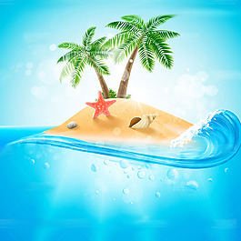 夏季海灘素材設(shè)計(jì)