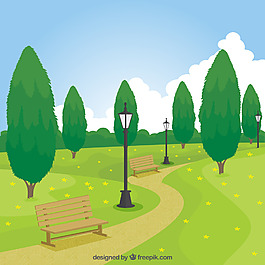 公園里的自然風景