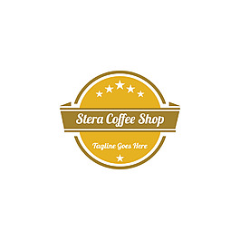咖啡商店徽标