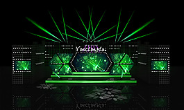 大型舞臺 音樂舞臺 3DMAX