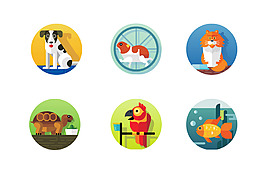 動物矢量圖形icon