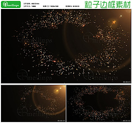 粒子邊框視頻特效背景素材08