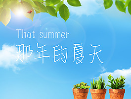 夏天背景