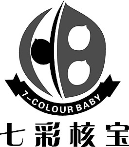 七彩核寶個(gè)性化logo素材矢量圖LOGO