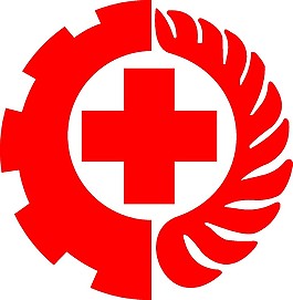 紅色醫(yī)療個性LOGO設(shè)計矢量素材