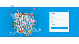 社交網站登錄界面PSD