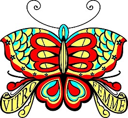 蝴蝶國外LOGO元素設(shè)計矢量素材