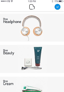 手機(jī)app化妝品頁面