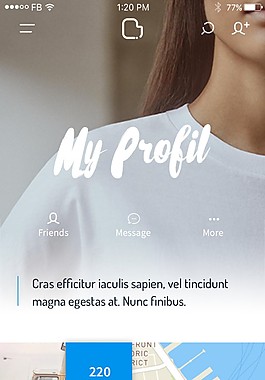 手機app圖片展示頁