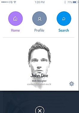 手機app頁面主頁設計