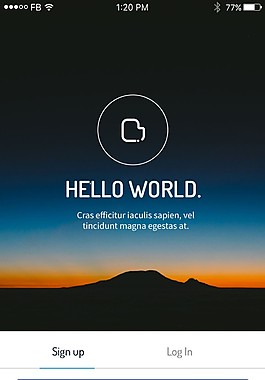 手机app分享页面
