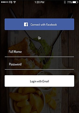 手機app頁面登陸