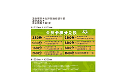 鰲頭新店會員積分兌換告示