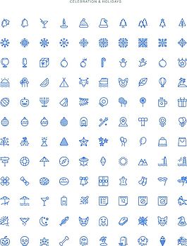 eps墨水線圖標模板制作