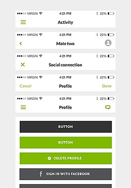 社交app頁面元素合集