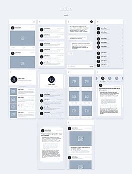 手機應用界面模板素材
