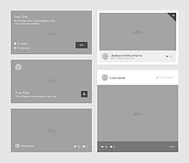 UI框架制作模板素材