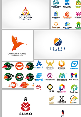 企業行業LOGO設計矢量素材