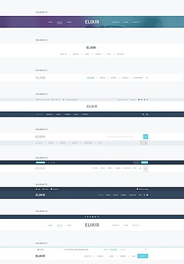 UI菜單合集設計素材