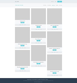 UI企業(yè)站圖文列表模板制作