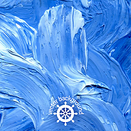 藍色油彩涂鴉背景矢量圖