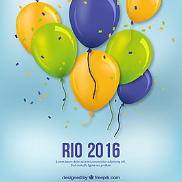 2016rio气球背景