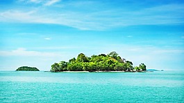 夏季清涼海洋海面大圖