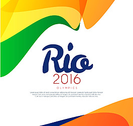 2016rio巴西卡片矢量素材背景