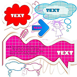 卡通可愛對話框