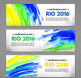 水彩背景素材卡片