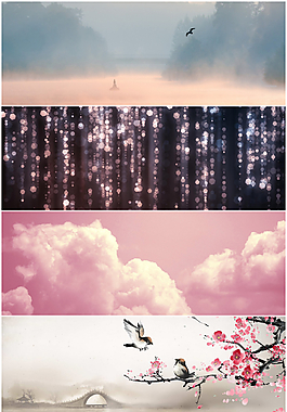 唯美海报全屏背景