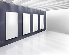 展覽館展廳設(shè)計(jì)矢量素材