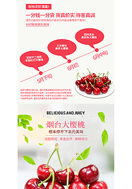 煙臺(tái)大櫻桃詳情頁