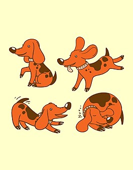 卡通動(dòng)物狗