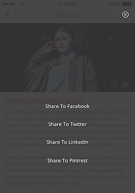 博客和新聞界面素材