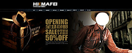 男裝海報(bào) 店招設(shè)計(jì)