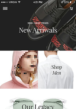 服裝app界面設計元素