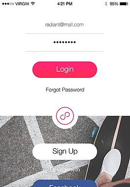 手機(jī)app登陸界面