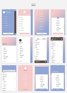 手機應用界面合集psd設計素材