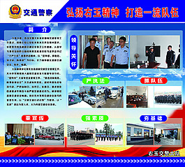 交警隊宣傳展板