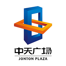 中天廣場房地產矢量標志